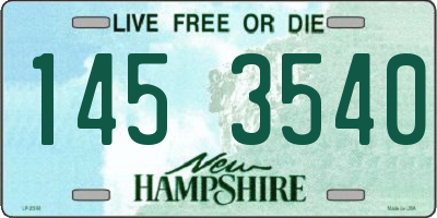 NH license plate 1453540