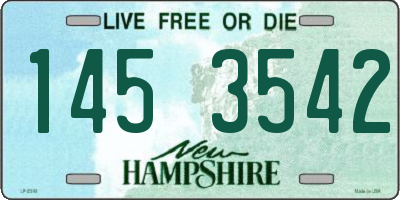 NH license plate 1453542