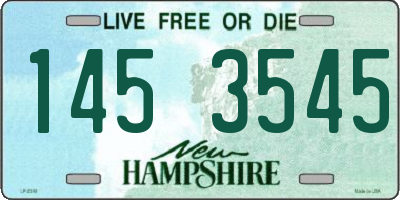 NH license plate 1453545