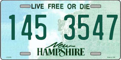 NH license plate 1453547