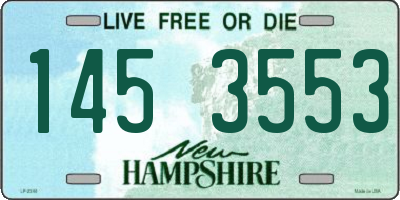 NH license plate 1453553