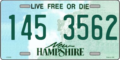 NH license plate 1453562
