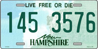 NH license plate 1453576