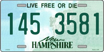 NH license plate 1453581