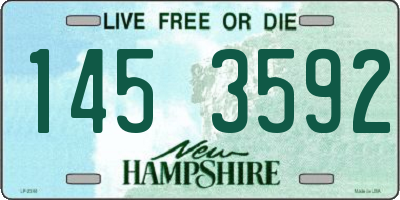 NH license plate 1453592