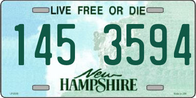 NH license plate 1453594