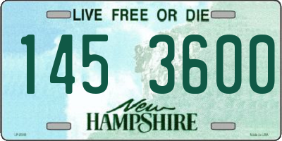 NH license plate 1453600