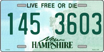 NH license plate 1453603