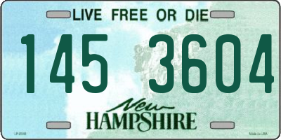 NH license plate 1453604