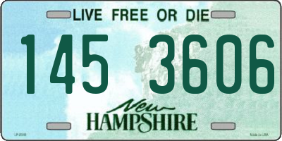NH license plate 1453606