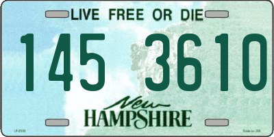 NH license plate 1453610