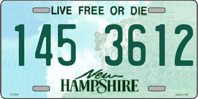 NH license plate 1453612