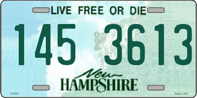 NH license plate 1453613