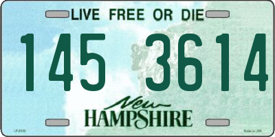 NH license plate 1453614