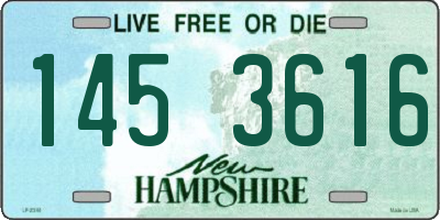 NH license plate 1453616
