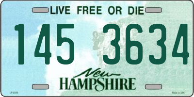 NH license plate 1453634