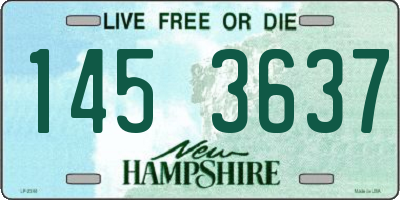 NH license plate 1453637