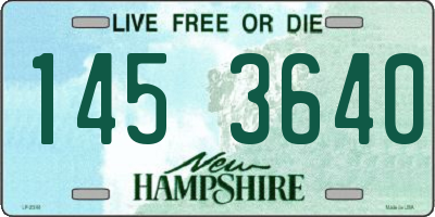 NH license plate 1453640