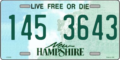 NH license plate 1453643