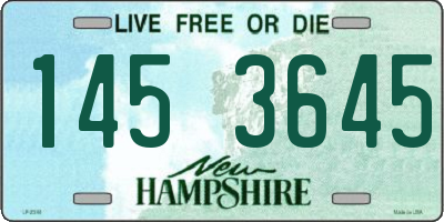 NH license plate 1453645