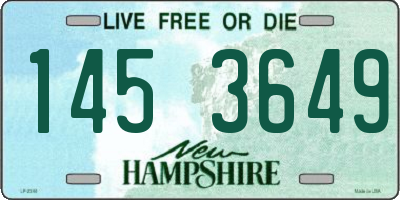 NH license plate 1453649