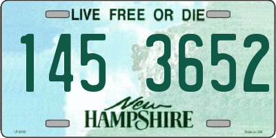 NH license plate 1453652