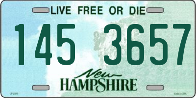 NH license plate 1453657