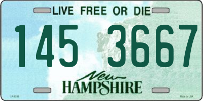 NH license plate 1453667