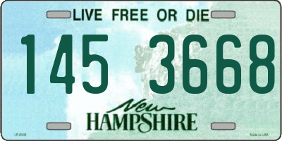 NH license plate 1453668