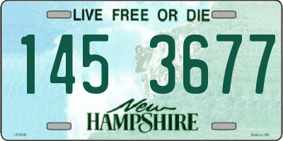 NH license plate 1453677