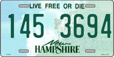 NH license plate 1453694