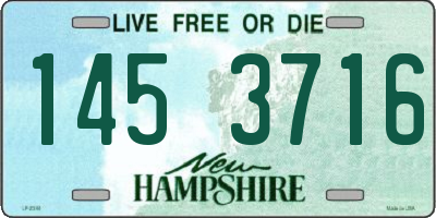 NH license plate 1453716