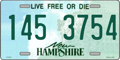 NH license plate 1453754