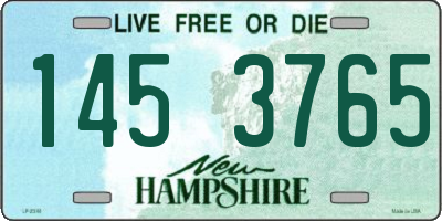 NH license plate 1453765