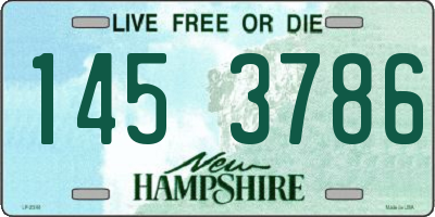 NH license plate 1453786