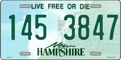 NH license plate 1453847