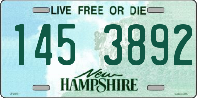 NH license plate 1453892
