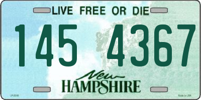 NH license plate 1454367