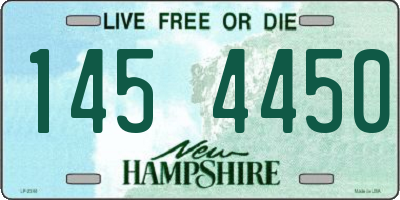 NH license plate 1454450