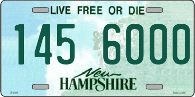 NH license plate 1456000