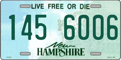 NH license plate 1456006