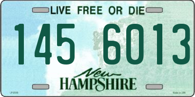 NH license plate 1456013