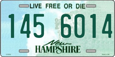 NH license plate 1456014