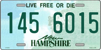 NH license plate 1456015