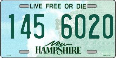 NH license plate 1456020