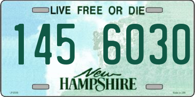 NH license plate 1456030