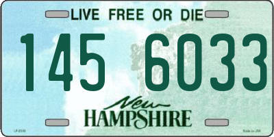 NH license plate 1456033