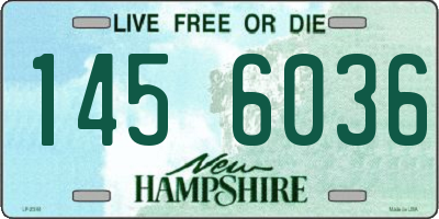NH license plate 1456036