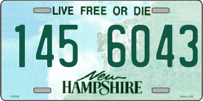 NH license plate 1456043