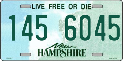 NH license plate 1456045